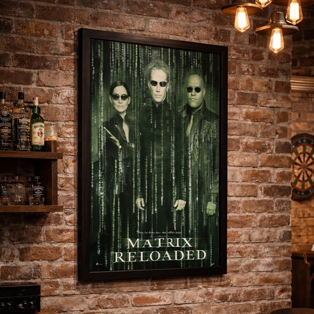 Matrix Reloaded Movie Poster Trends Keanu Reeves New Sealed